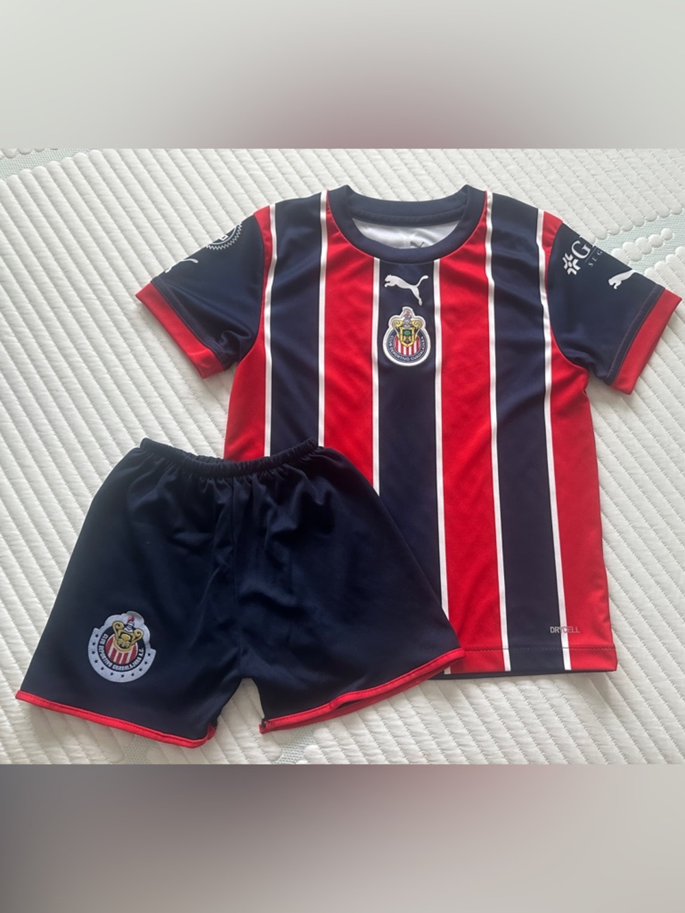 Puma Chivas Rayadas de Guadalajara Striped Soccer Jersey